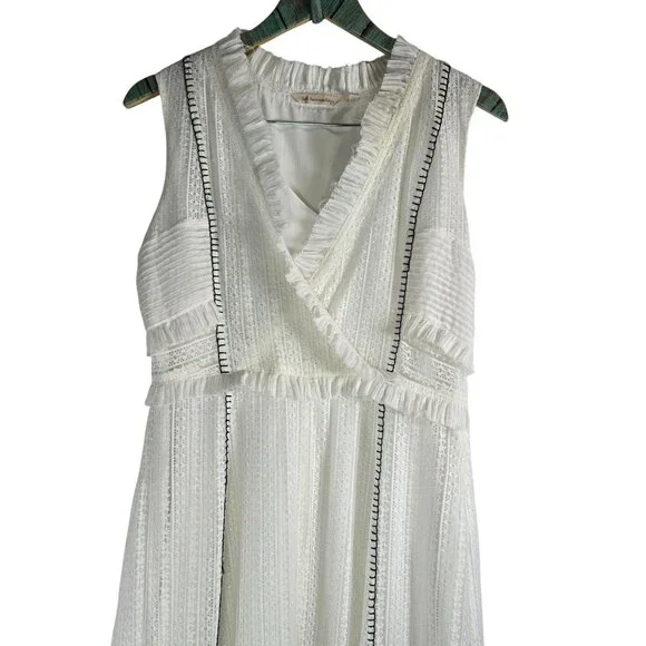 Soft Surroundings Villette Lace Handkerchief Midi White Boho Dress, M, NWOT - Picture 3 of 11
